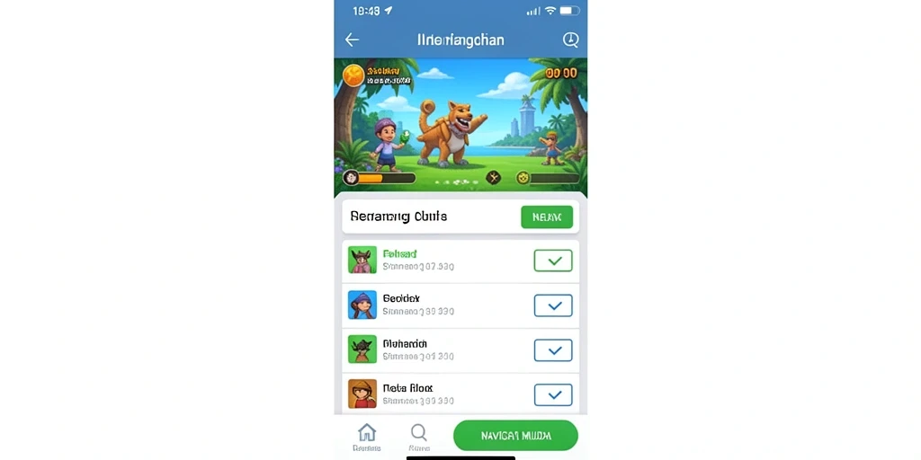 Suasana permainan yang mendebarkan dan seru.
