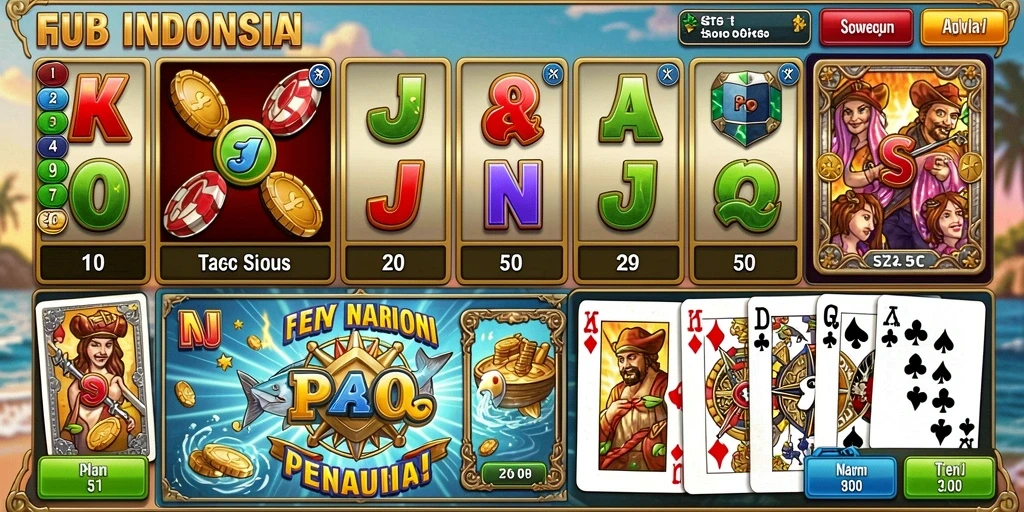 Tampilan level yang menantang dan penuh warna.