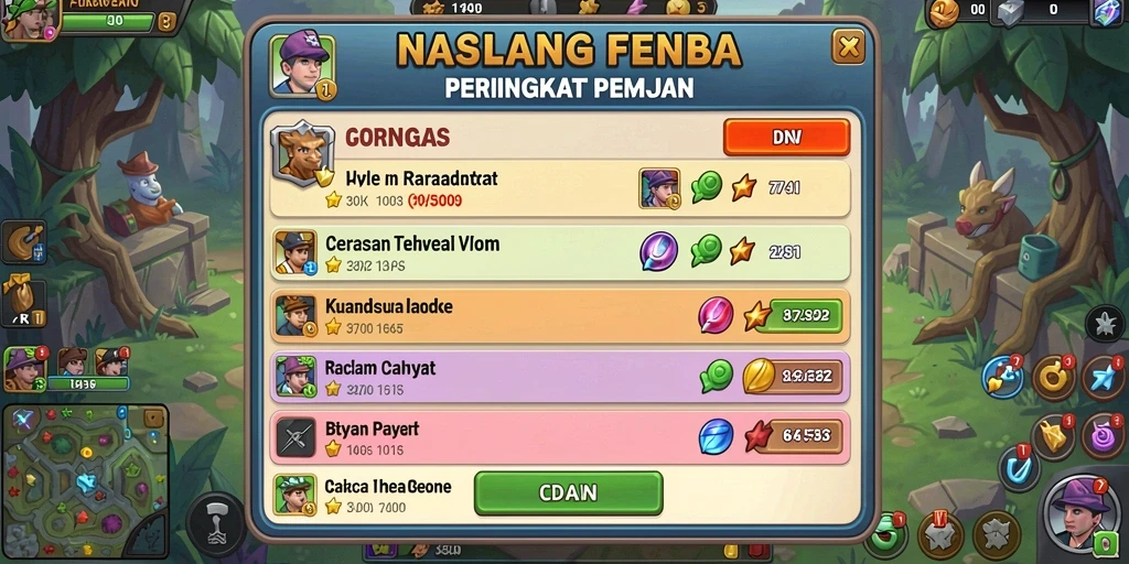 Level yang penuh warna dan tantangan.