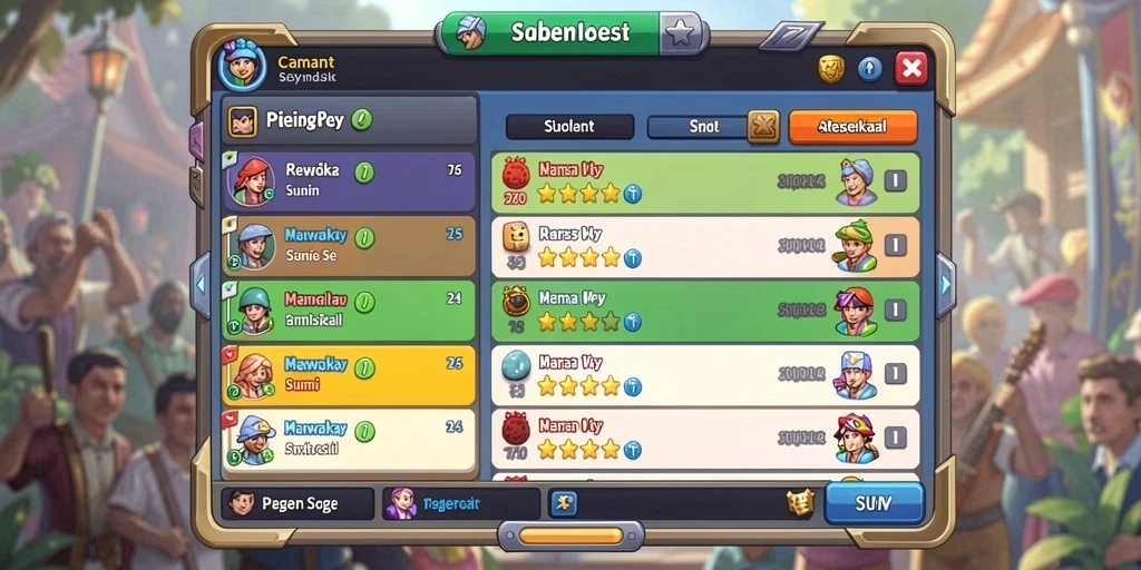 Sistem ranking yang menantang untuk pemain.