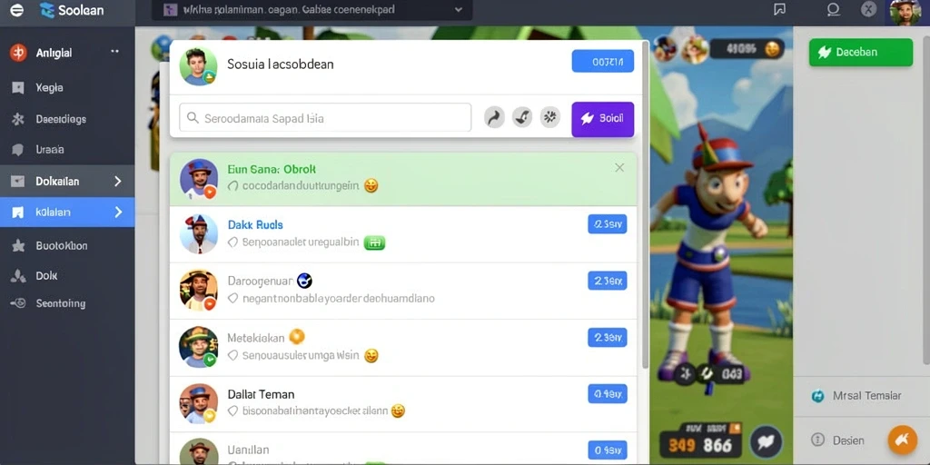 Pemandangan latar belakang yang memukau dan detail.
